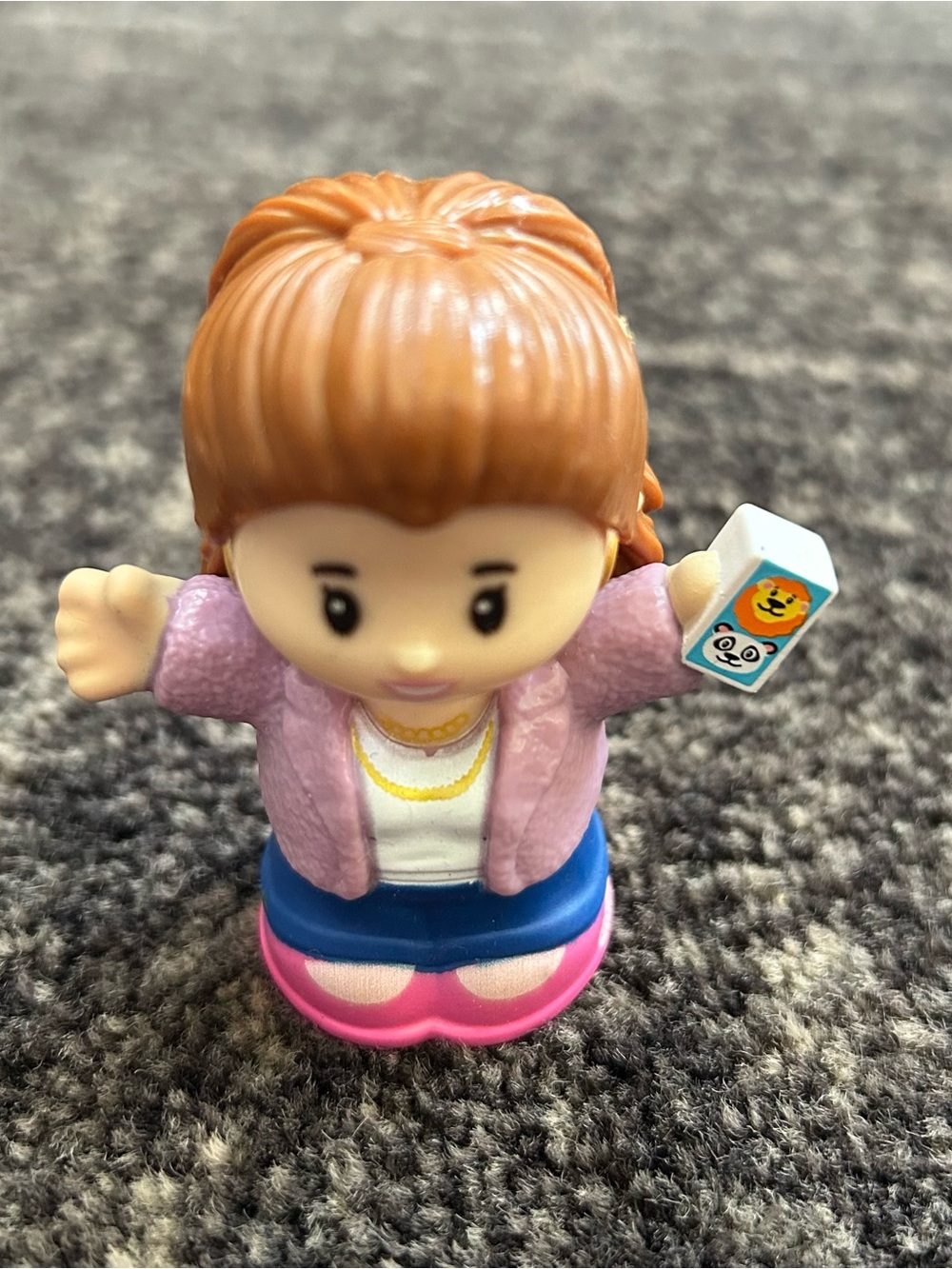 Fisher-Price Little People Ted Lasso Keeley Jones Figure Pink Jacket